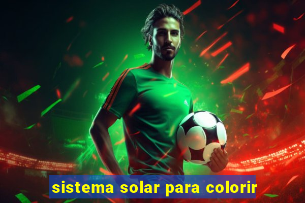 sistema solar para colorir